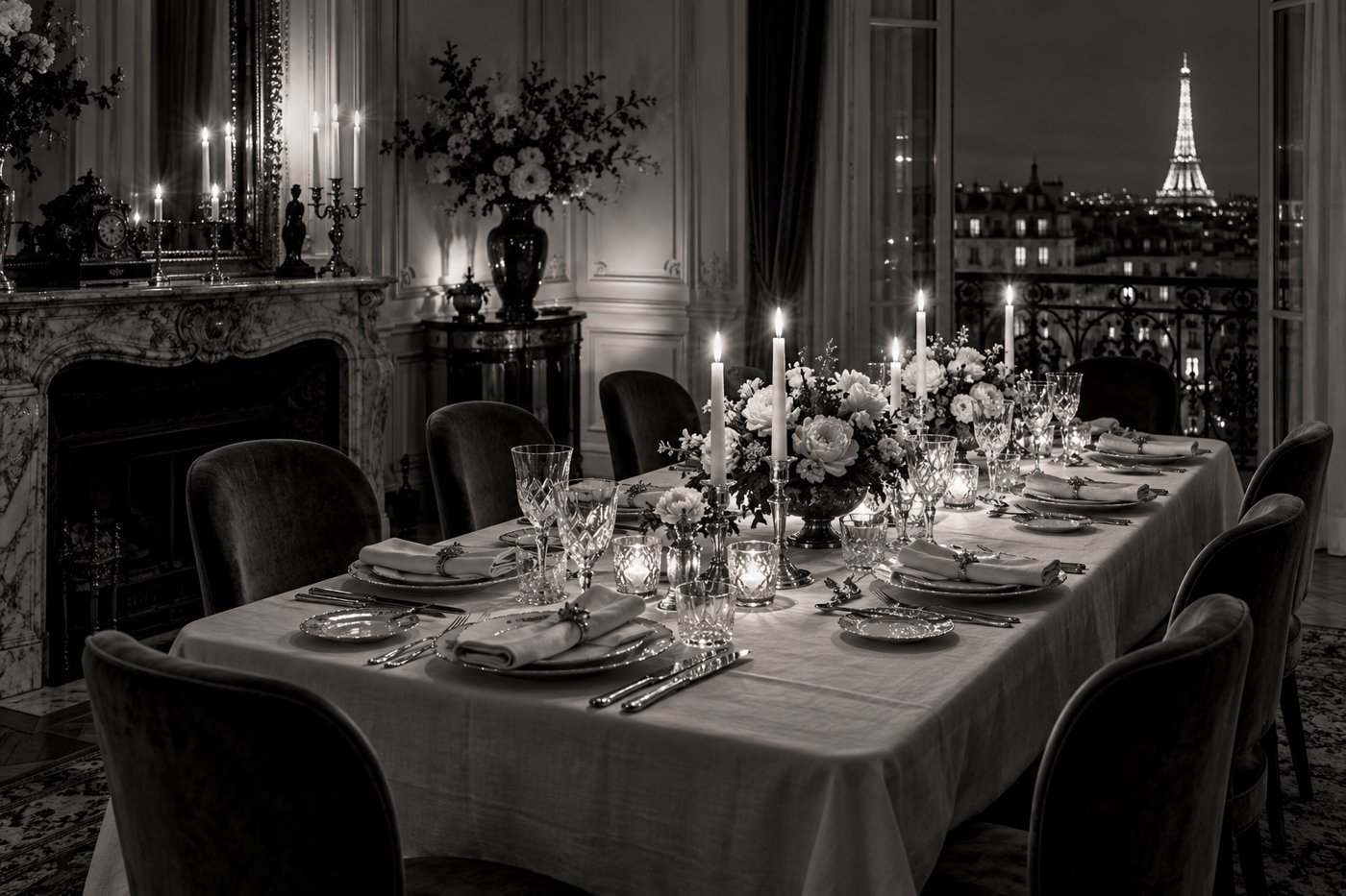 Table dressée pour une expérience NUOVO EVENTO